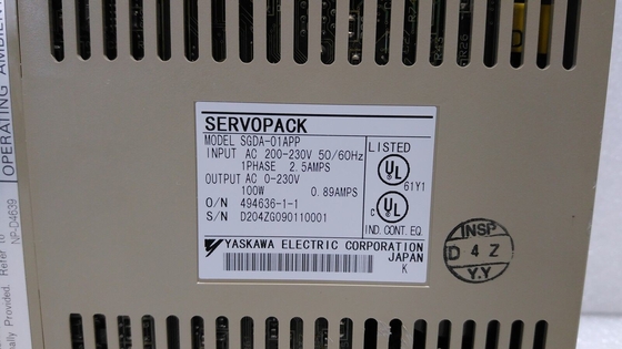 Yaskawa SGDA-01APP AC SERVO AMPLIFIER 200-230V 2.5/0.89A 50/60HZ NEW