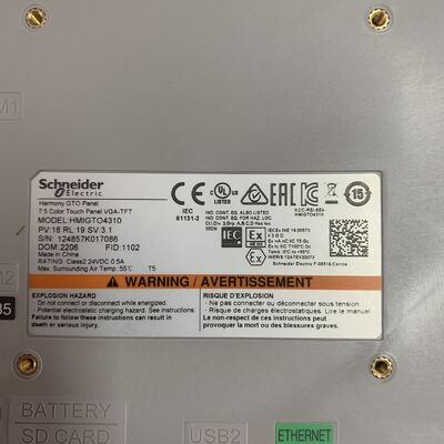 Schneider HMIGTO4310OPERATOR INTERFACE ADVANCED TOUCHSCREEN PANEL 3.1 INCH NEW
